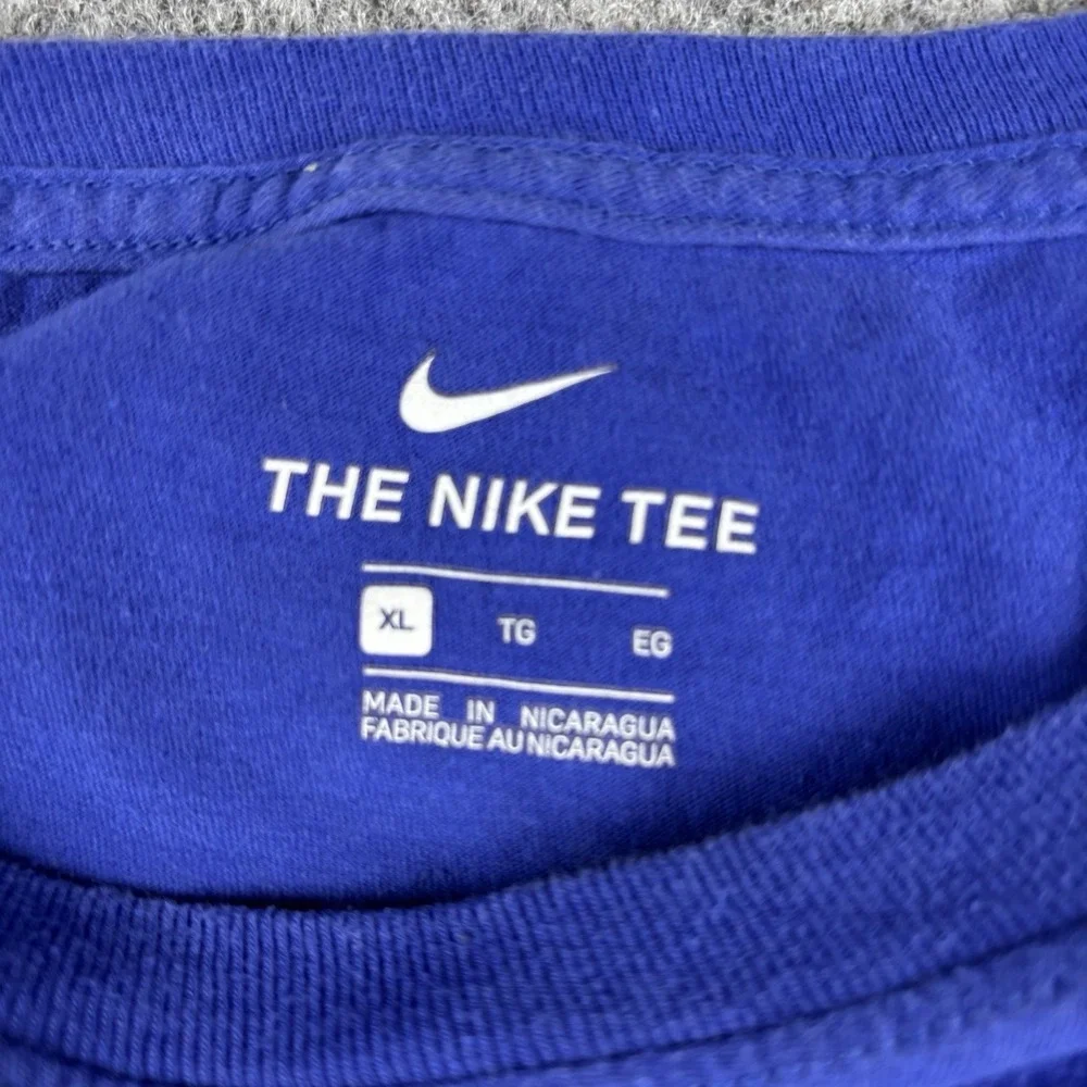 Nike Just Do It Shirt Mens XL Blue Graphic Logo The Nike Tee Short Sleeve Sports